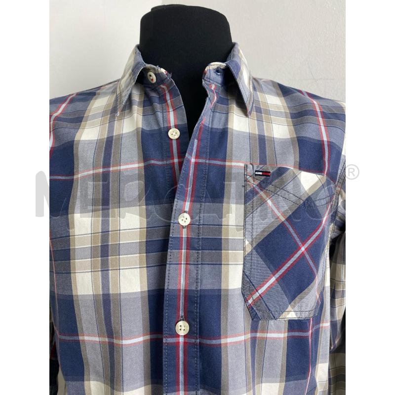 CAMICIA UOMO HILFIGER DENIM QUADRI BLU | Mercatino dell'Usato Torino c.so traiano 2