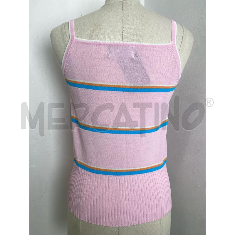 CANOTTA DONNA RALPH LAUREN ROSA MISTO SETA | Mercatino dell'Usato Torino c.so traiano 3