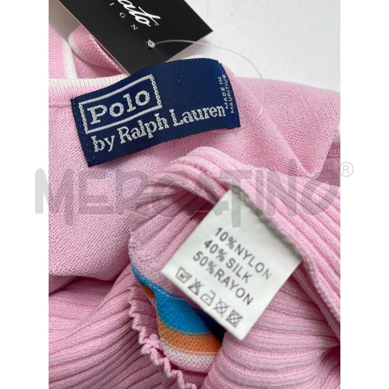 CANOTTA DONNA RALPH LAUREN ROSA MISTO SETA | Mercatino dell'Usato Torino c.so traiano 5