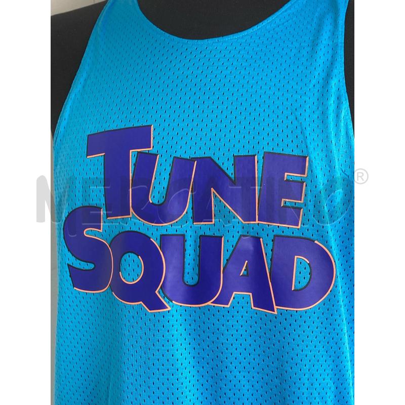 CANOTTA UOMO TUNE SQUAD DUBLE FACE AZZURRA  | Mercatino dell'Usato Torino c.so traiano 1