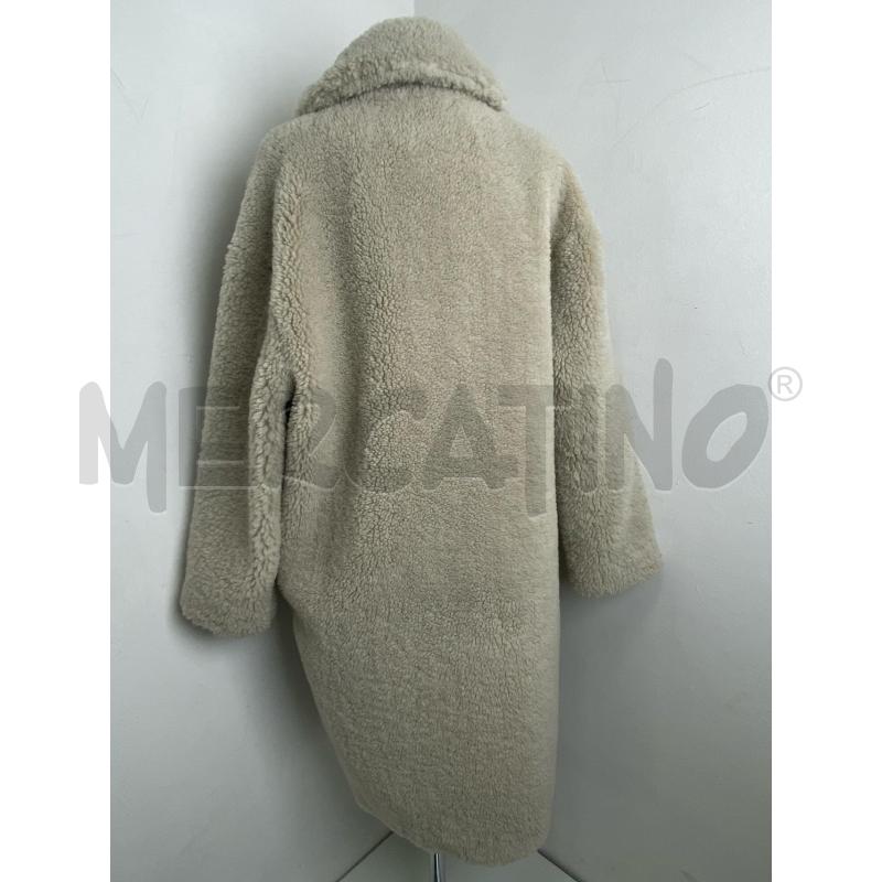 CAPPOTTO DONNA GUESS BEIGE SHEARLING SINTETICO  | Mercatino dell'Usato Torino c.so traiano 2
