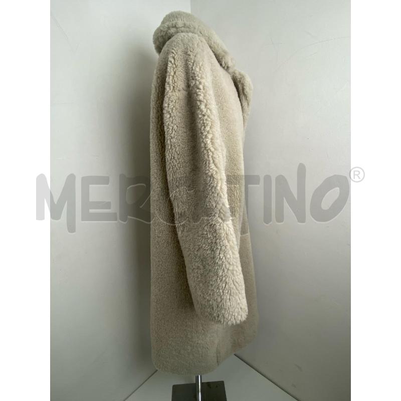 CAPPOTTO DONNA GUESS BEIGE SHEARLING SINTETICO  | Mercatino dell'Usato Torino c.so traiano 4