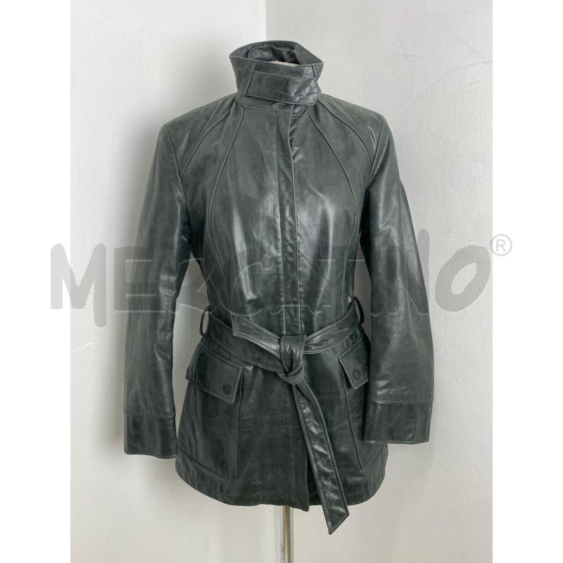 CAPPOTTO DONNA TRUSSARDI VERDE PELLE | Mercatino dell'Usato Torino c.so traiano 1