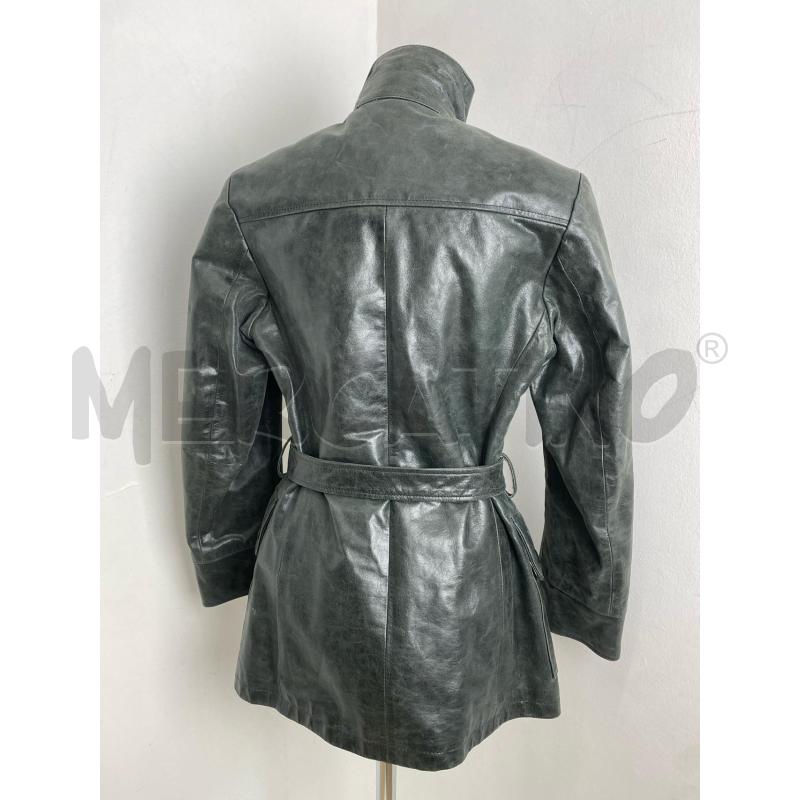 CAPPOTTO DONNA TRUSSARDI VERDE PELLE | Mercatino dell'Usato Torino c.so traiano 4
