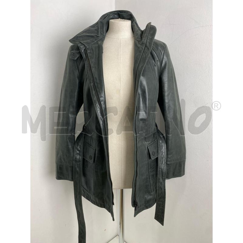CAPPOTTO DONNA TRUSSARDI VERDE PELLE | Mercatino dell'Usato Torino c.so traiano 5