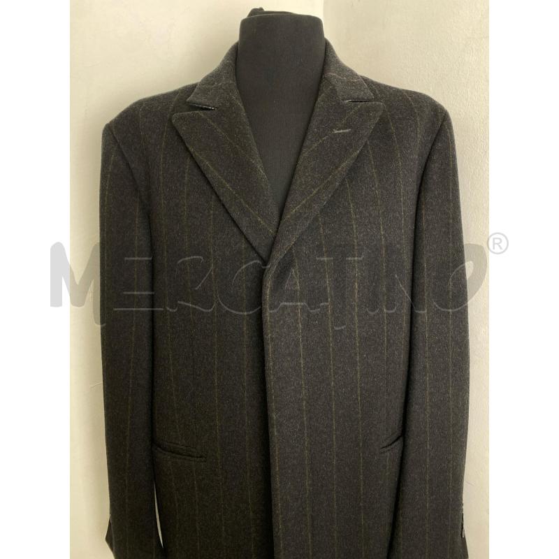 CAPPOTTO UOMO PAOLONI LANA GRIGIO GESSATO | Mercatino dell'Usato Torino c.so traiano 2