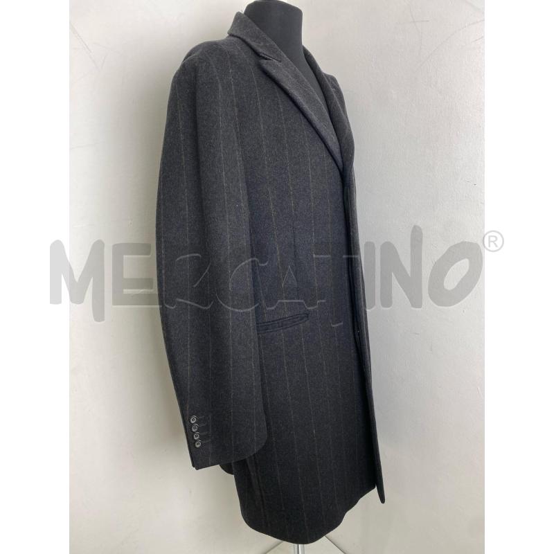CAPPOTTO UOMO PAOLONI LANA GRIGIO GESSATO | Mercatino dell'Usato Torino c.so traiano 4