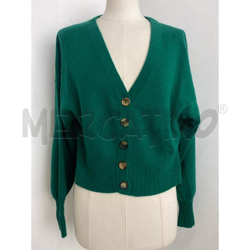 CARDIGAN DONNA ABSOLUT CASHMERE VERDE  | Mercatino dell'Usato Torino c.so traiano 1