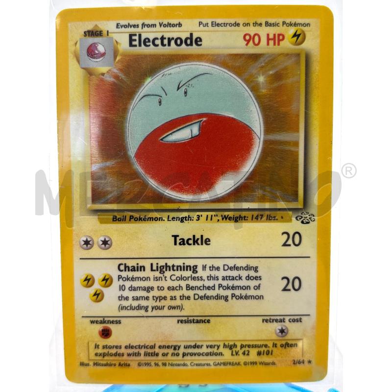 CARTA POKEMON ELECTRODE HOLO JUNGLE 2 / 64 | Mercatino dell'Usato Torino c.so traiano 1