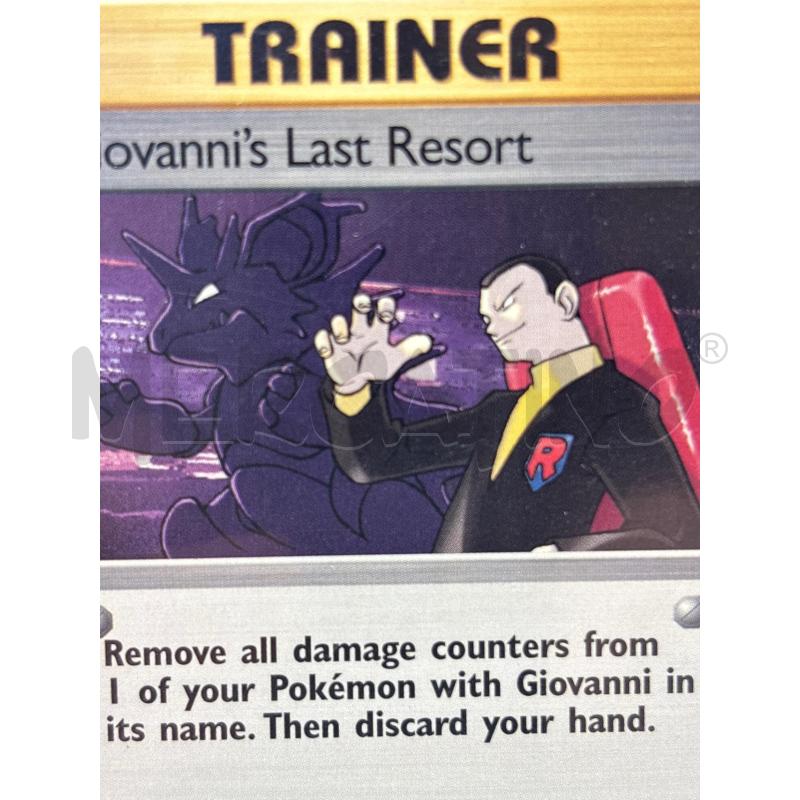 CARTA POKEMON GIOVANNI'S LAST RESORT GYM CHALLENGE 105 / 132  | Mercatino dell'Usato Torino c.so traiano 3