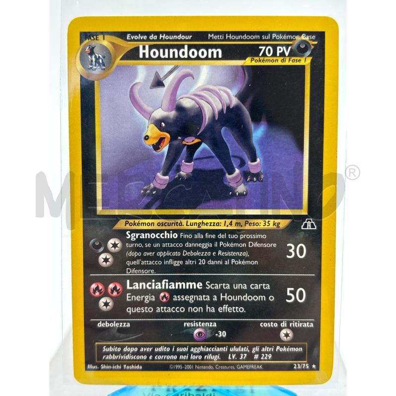 CARTA POKEMON HOUNDOOM NEO DISCOVERY 23 / 75 | Mercatino dell'Usato Torino c.so traiano 1