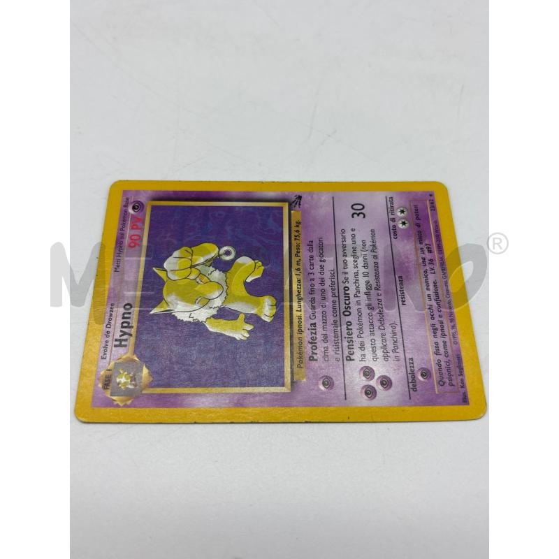CARTA POKEMON HYPNO 23 / 62  | Mercatino dell'Usato Torino c.so traiano 3