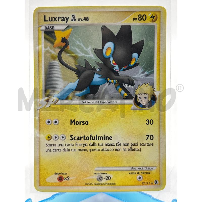 CARTA POKEMON LUXRAY HOLO 9/111 ASCESA DEI RIVALI  | Mercatino dell'Usato Torino c.so traiano 1