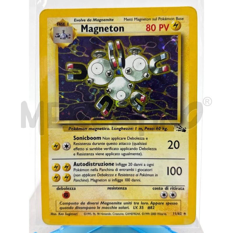 CARTA POKEMON MAGNETON HOLO FOSSIL  | Mercatino dell'Usato Torino c.so traiano 1