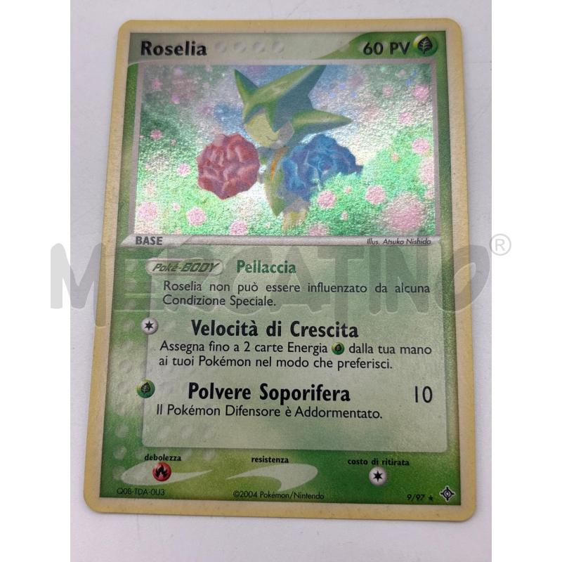 CARTA POKEMON ROSELIA 9 / 97 | Mercatino dell'Usato Torino c.so traiano 1