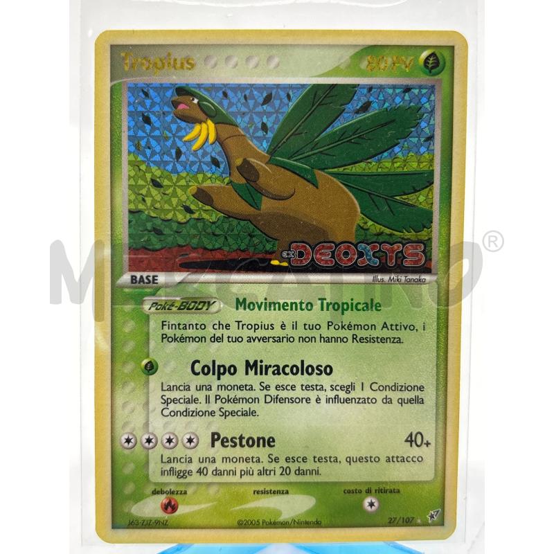 CARTA POKEMON TROPIUS 27 / 107 DEOXIS REVERSE HOLO | Mercatino dell'Usato Torino c.so traiano 1