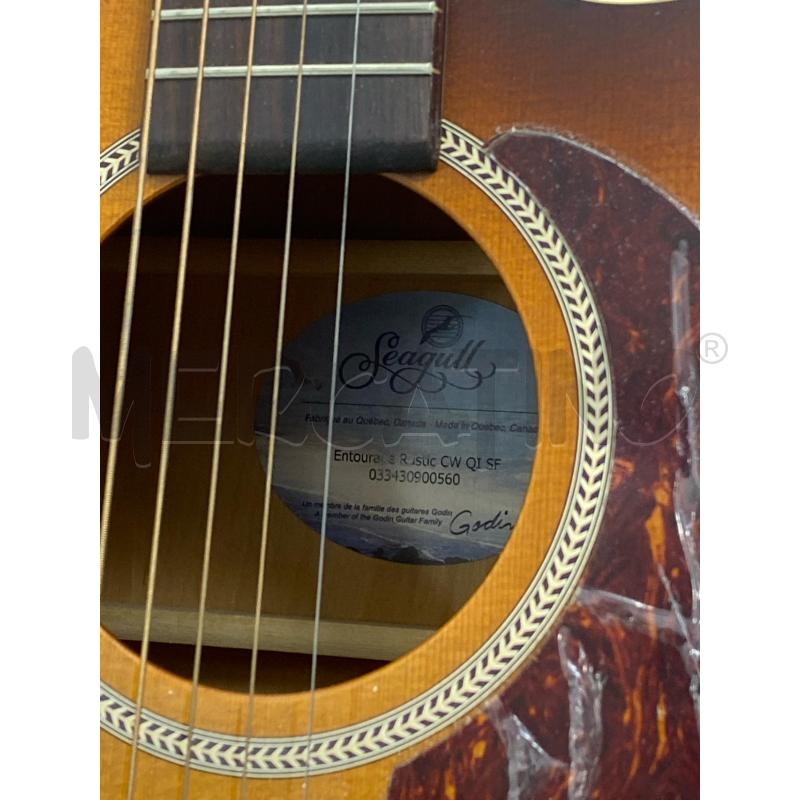 CHITARRA ACUSTICA SEAGULL ENTROURAGE RUSTIC CW QI SF | Mercatino dell'Usato Torino c.so traiano 3