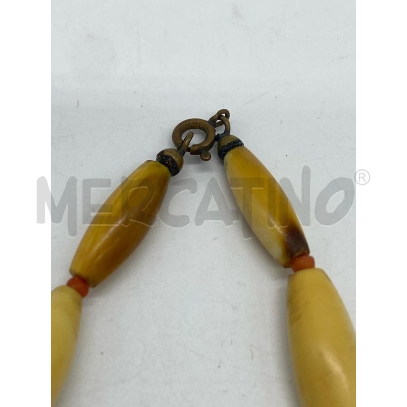 COLLANA OSSO E CORALLO | Mercatino dell'Usato Torino c.so traiano 4
