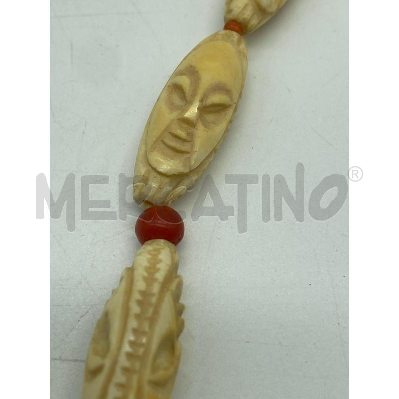 COLLANA OSSO E CORALLO | Mercatino dell'Usato Torino c.so traiano 5
