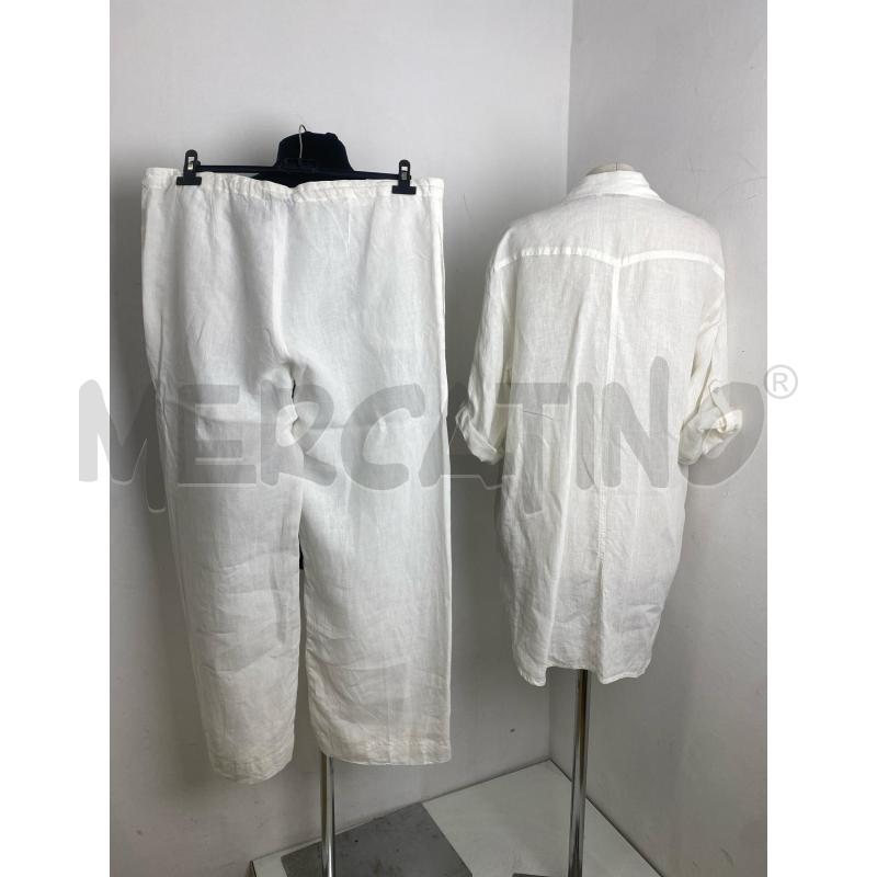 COMPLETO DONNA MARELLA PURO LINO BIANCO | Mercatino dell'Usato Torino c.so traiano 4