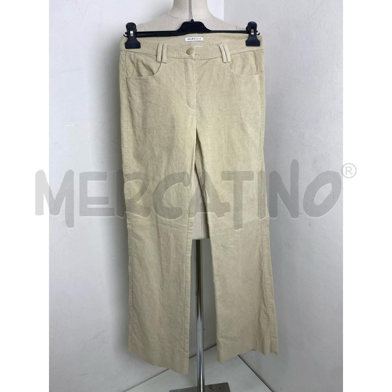 COMPLETO DONNA MARELLA VELLUTO BEIGE | Mercatino dell'Usato Torino c.so traiano 5