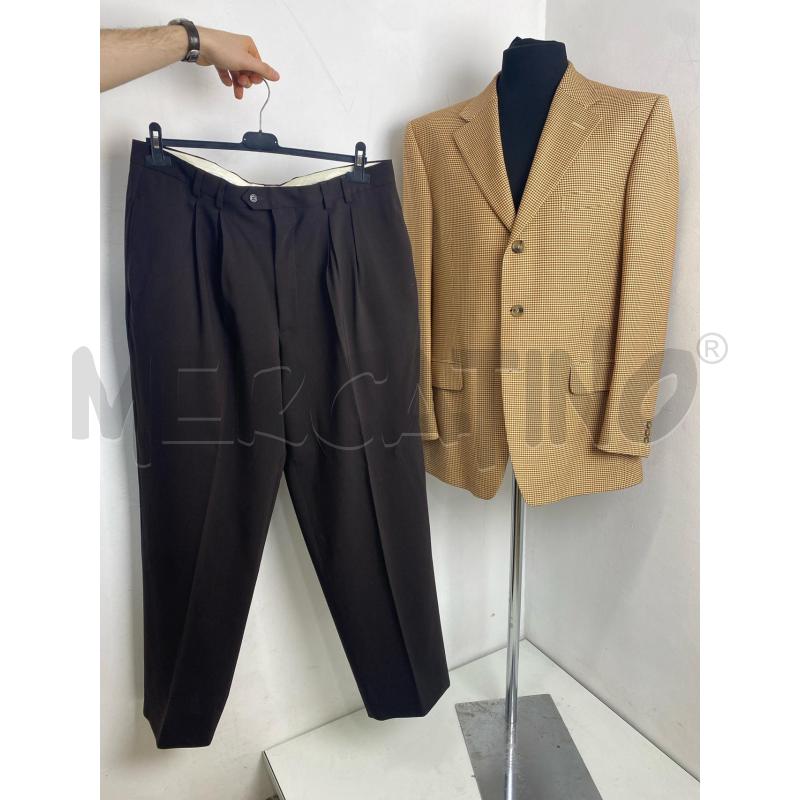 COMPLETO UOMO SPEZZATO GIACCA ZEGNA PANTALONE VALENTINO MARRONE | Mercatino dell'Usato Torino c.so traiano 1