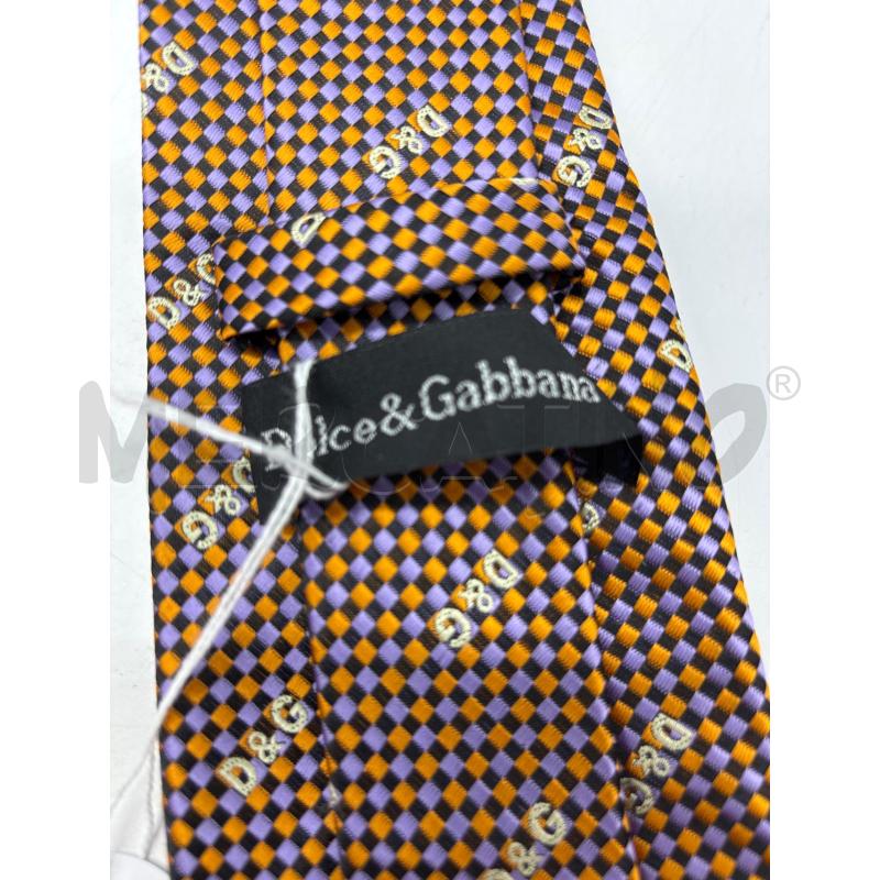 CRAVATTA DOLCE&GABBANA ARANCIO VIOLA | Mercatino dell'Usato Torino c.so traiano 3