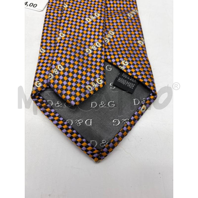 CRAVATTA DOLCE&GABBANA ARANCIO VIOLA | Mercatino dell'Usato Torino c.so traiano 4