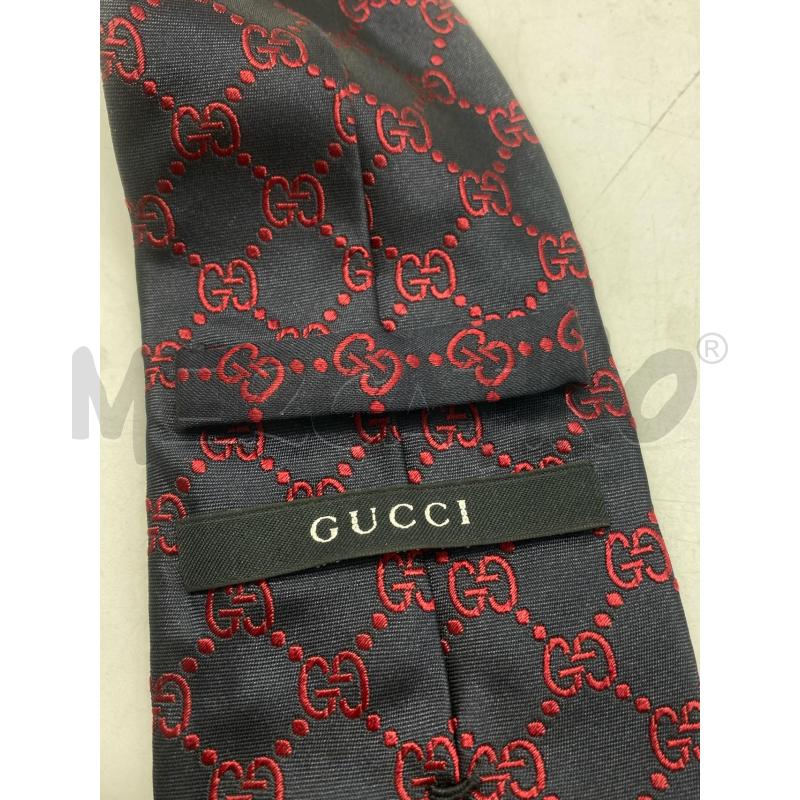 CRAVATTA GUCCI BLU ROSSO | Mercatino dell'Usato Torino c.so traiano 5