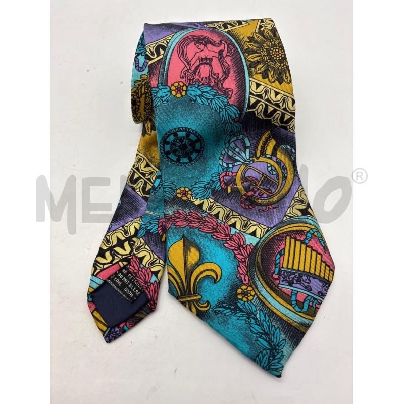 CRAVATTA VERSACE MULTICOLORE | Mercatino dell'Usato Torino c.so traiano 1