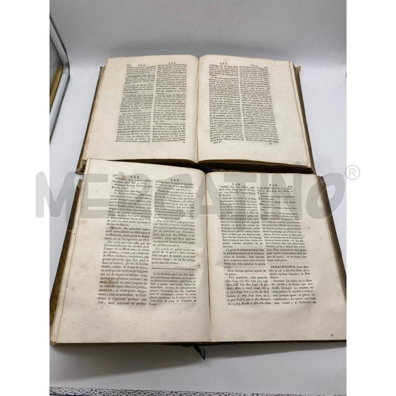 DICTIONNAIRE DES JARDINIERS 1785 2 VOL. | Mercatino dell'Usato Torino c.so traiano 3