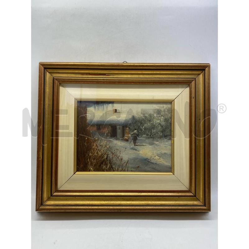 DIPINTO OLIO SU TELA 18X24 GUIDO BORELLI | Mercatino dell'Usato Torino c.so traiano 1