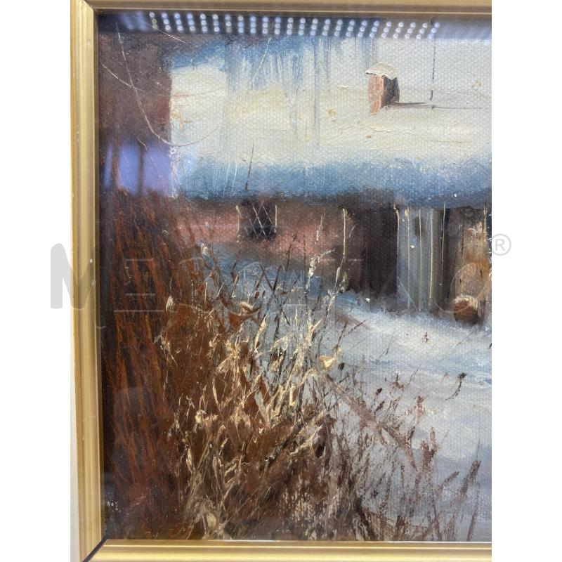 DIPINTO OLIO SU TELA 18X24 GUIDO BORELLI | Mercatino dell'Usato Torino c.so traiano 4