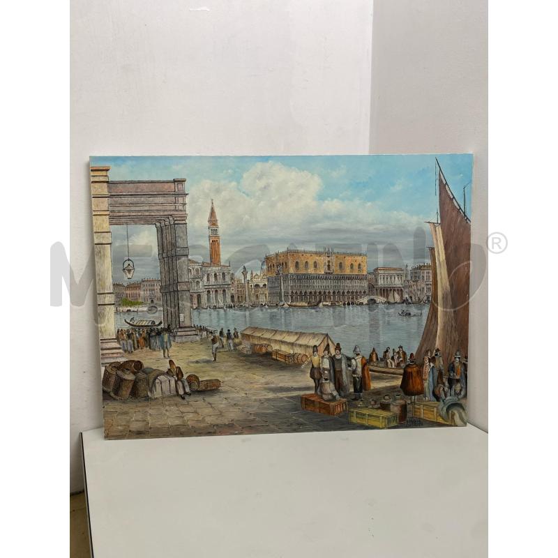 DIPINTO OLIO SU TELA VENEZIA R.FRIZZIERO | Mercatino dell'Usato Torino c.so traiano 1