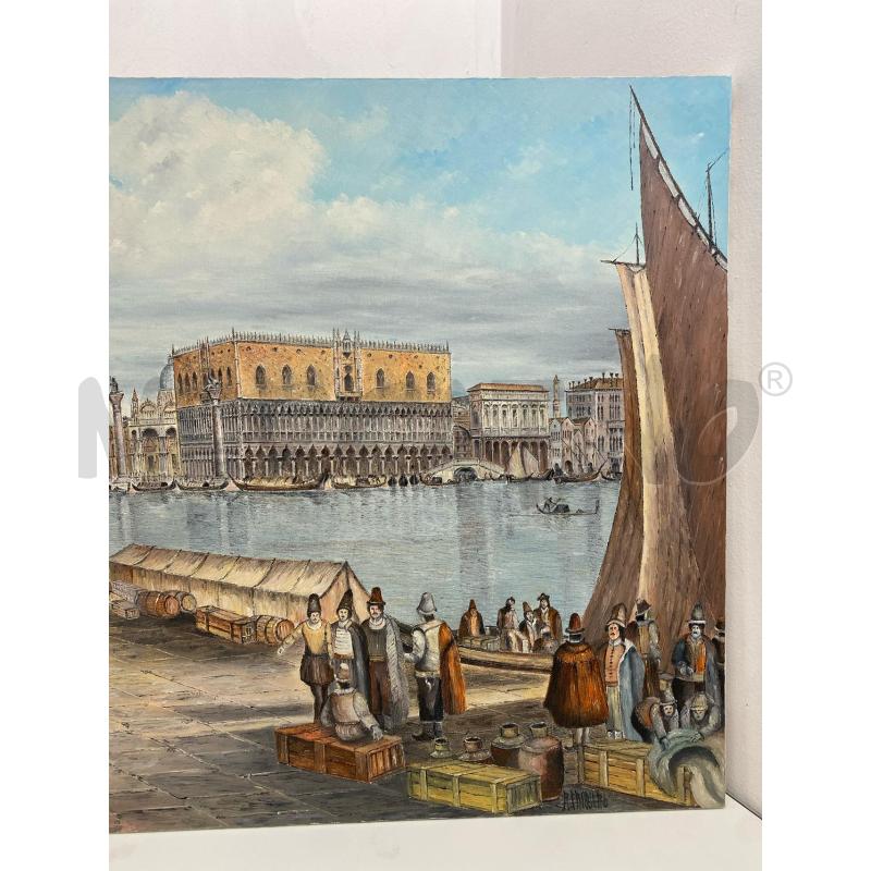 DIPINTO OLIO SU TELA VENEZIA R.FRIZZIERO | Mercatino dell'Usato Torino c.so traiano 3