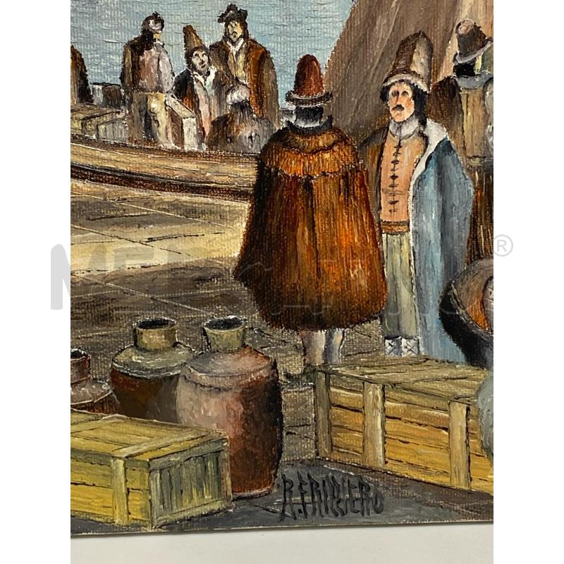 DIPINTO OLIO SU TELA VENEZIA R.FRIZZIERO | Mercatino dell'Usato Torino c.so traiano 5
