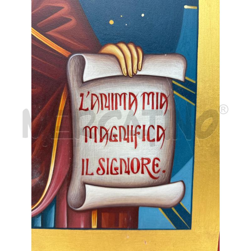 DIPINTO  SU TAVOLA ICONOGRAFO DAVID ONGARO  | Mercatino dell'Usato Torino c.so traiano 4