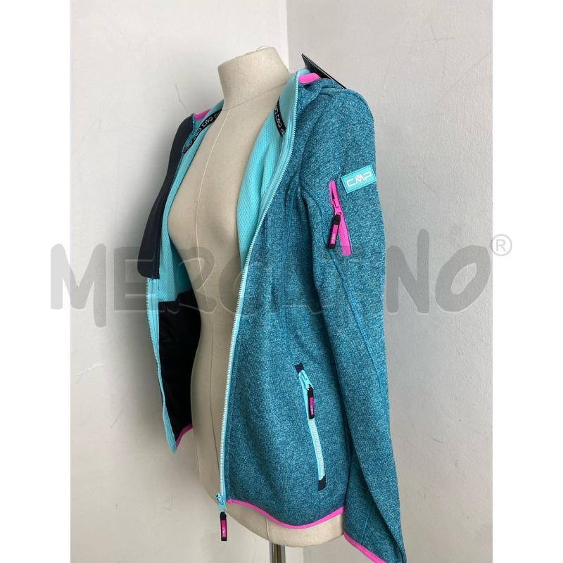 FELPA DONNA CMP TECNICA AZZURRA E FUCSIA | Mercatino dell'Usato Torino c.so traiano 3