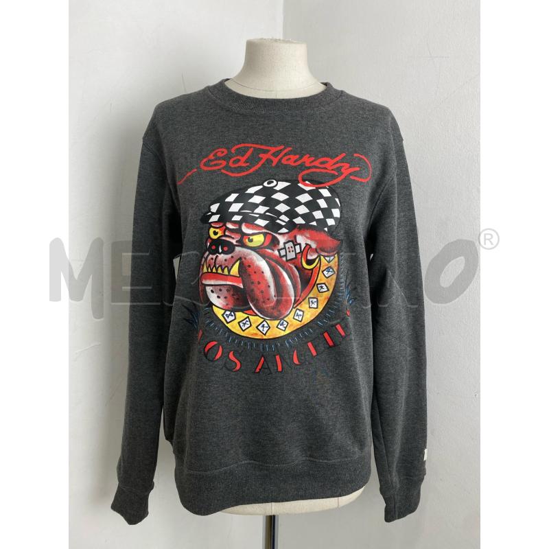 FELPA DONNA ED HARDY GRIG | Mercatino dell'Usato Torino c.so traiano 1