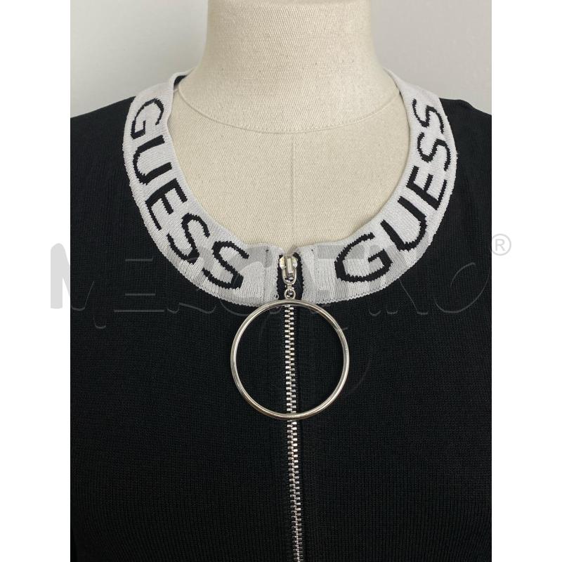 FELPA DONNA GUESS NERA SCRITTE INTERNE | Mercatino dell'Usato Torino c.so traiano 4