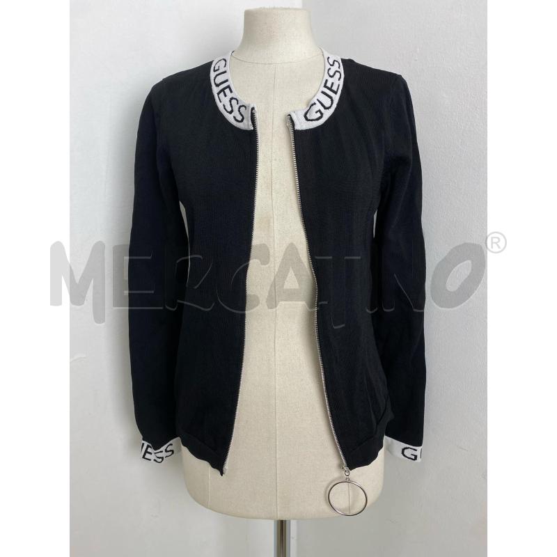 FELPA DONNA GUESS NERA SCRITTE INTERNE | Mercatino dell'Usato Torino c.so traiano 5
