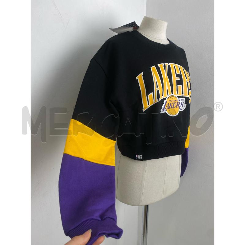 FELPA DONNA NEW ERA LAKERS NER GIALL VIOL | Mercatino dell'Usato Torino c.so traiano 2