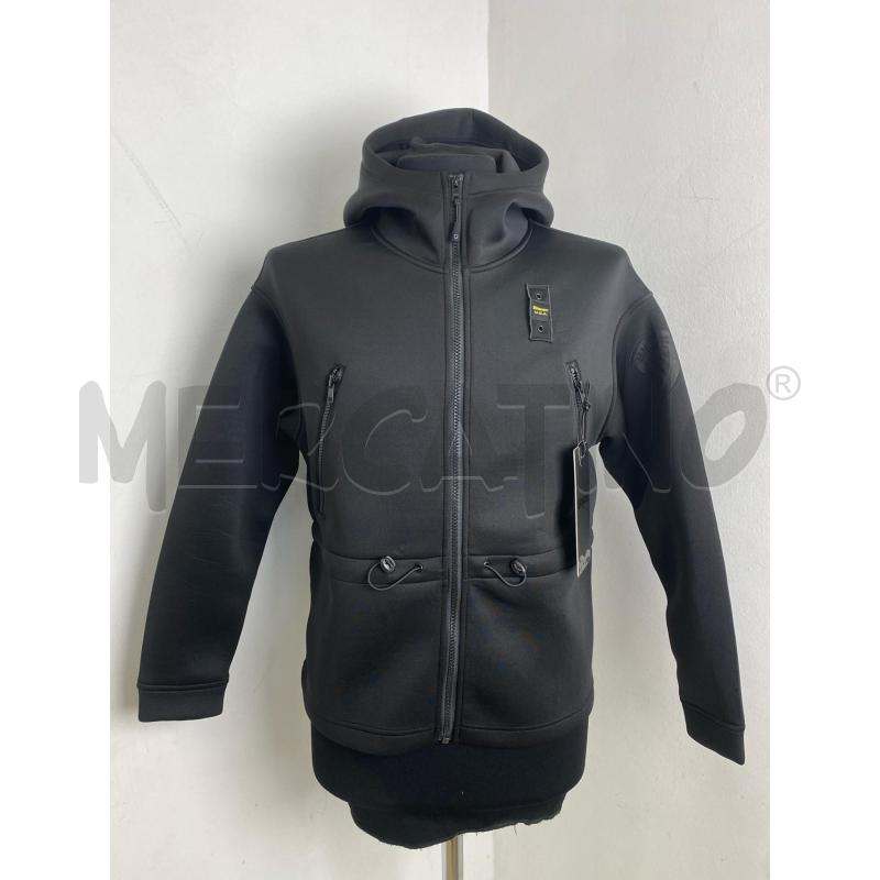FELPA UOMO BLAUER CAPPUCCIO NER  | Mercatino dell'Usato Torino c.so traiano 1