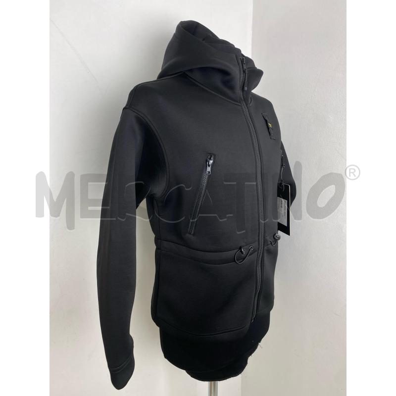FELPA UOMO BLAUER CAPPUCCIO NER  | Mercatino dell'Usato Torino c.so traiano 3