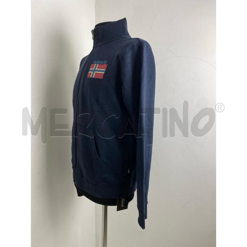 FELPA UOMO NAPAPIJRI BLU | Mercatino dell'Usato Torino c.so traiano 4