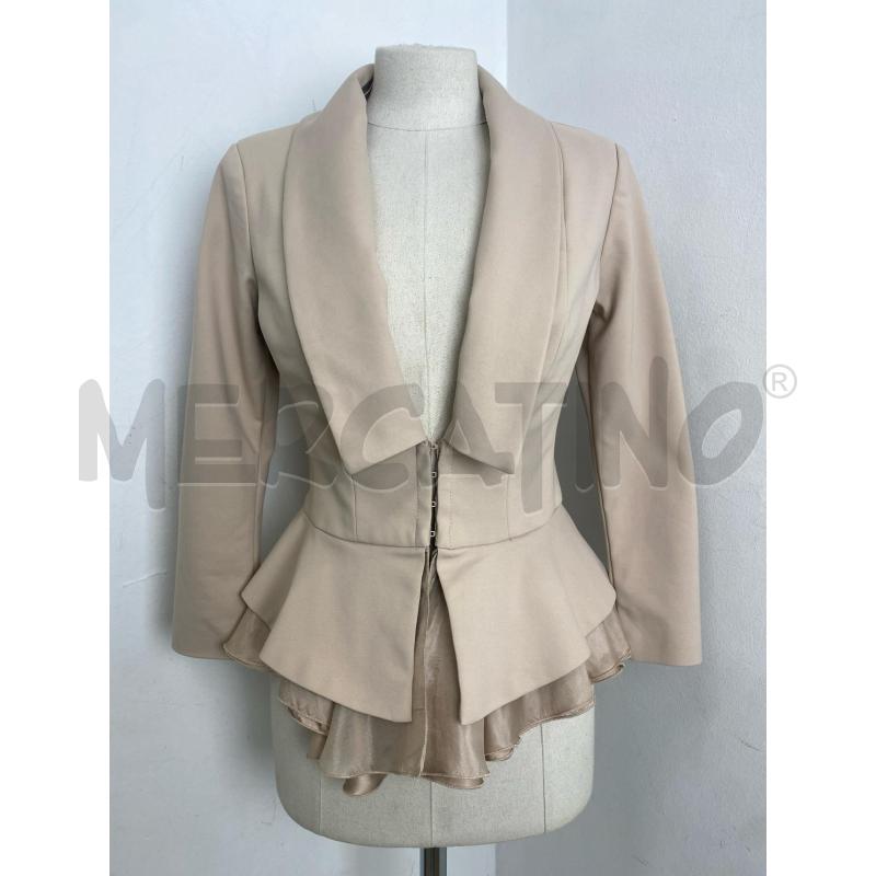 GIACCA DONNA ELISABETTA FRANCHI BEIGE  | Mercatino dell'Usato Torino c.so traiano 1