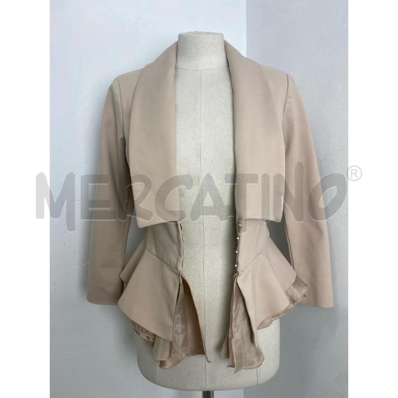 GIACCA DONNA ELISABETTA FRANCHI BEIGE  | Mercatino dell'Usato Torino c.so traiano 4