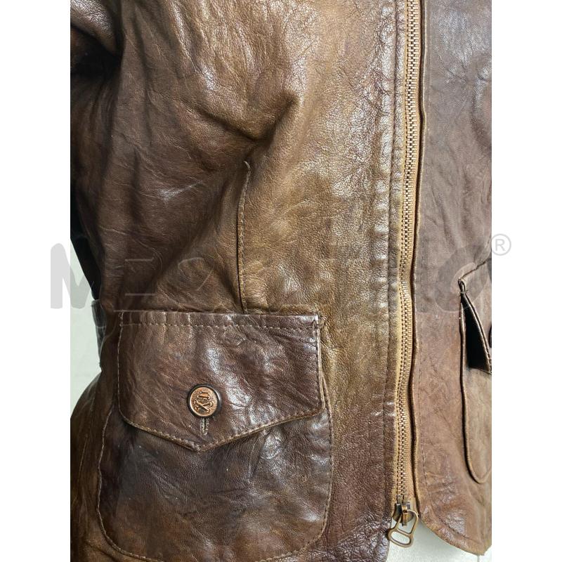 GIACCA DONNA LONDON JACKET SUBWAY PELLE MARRONE | Mercatino dell'Usato Torino c.so traiano 4