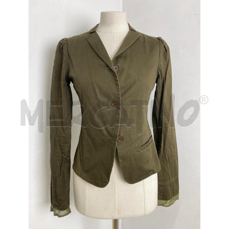 GIACCA DONNA TWINSET MARRONE INSERTI SETA | Mercatino dell'Usato Torino c.so traiano 1