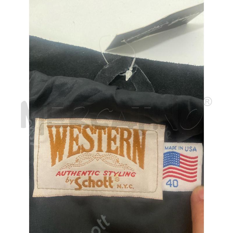 GIACCA SCHOTT 394 NERO | Mercatino dell'Usato Torino c.so traiano 4